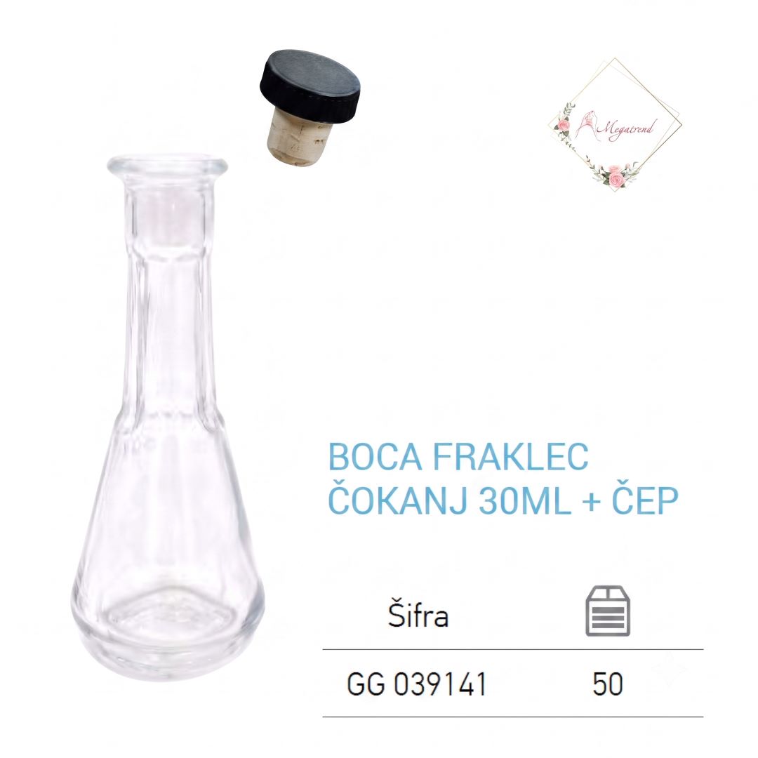 30ml Čokanj + čep - 50 komada